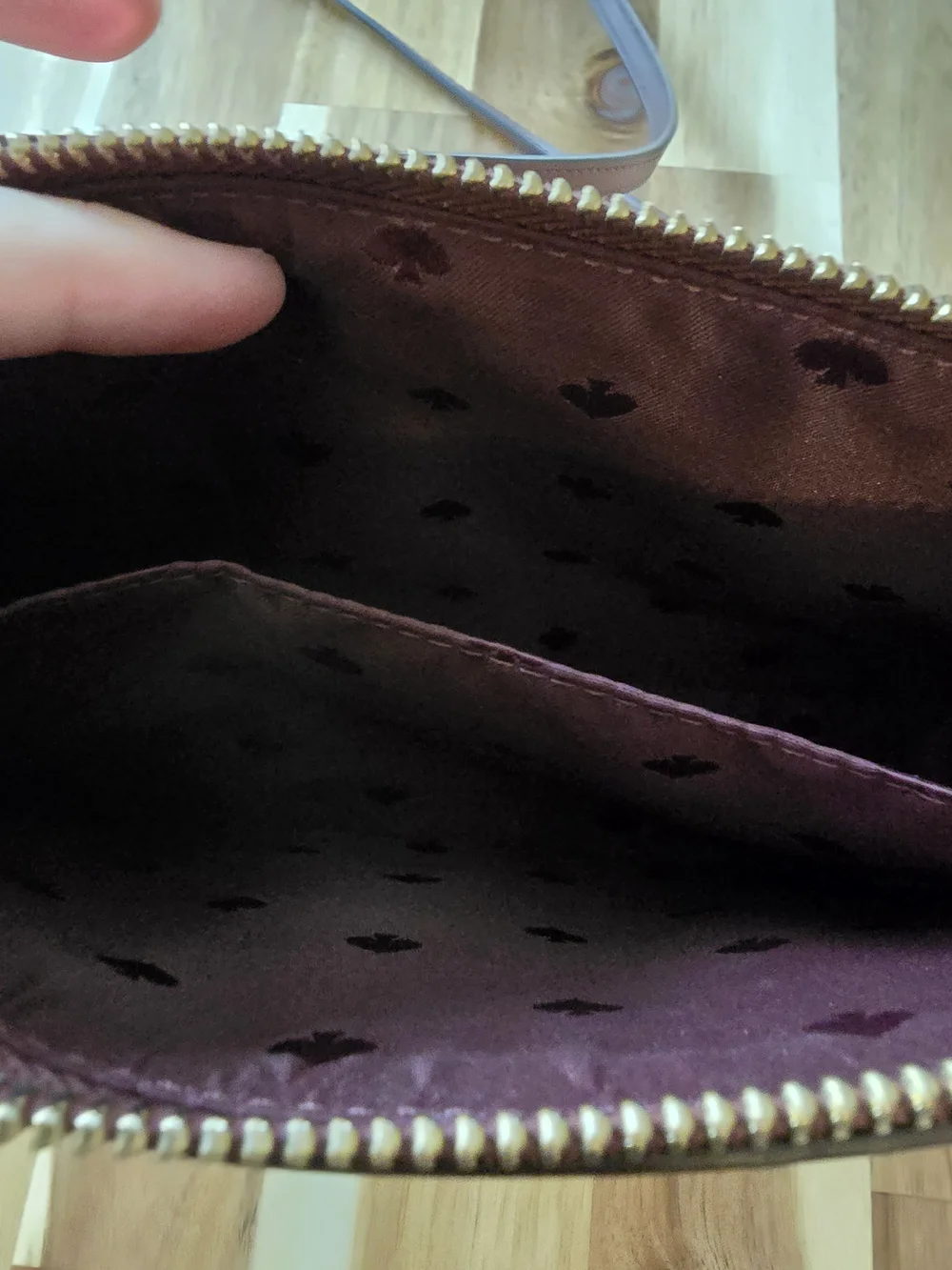 kate spade Plum Two-Tone Glitter Crossbody